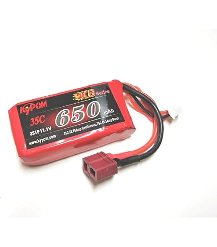 Amazon.co.jp: Kypom K6 11.1V 450mAh 35C70C リポ バッテリー : おもちゃ